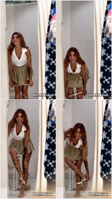 Agatha Vega pornstar and naked girl posing in mini skirt and without her dirty panties. Agatha Vega take off panties for you!