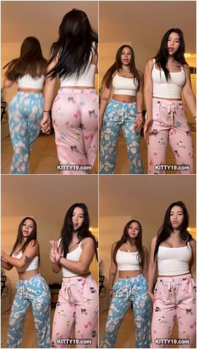 Aishah Sofey nude sexy model dancing and jumping with her best big tits model! Download it now and enjoy.