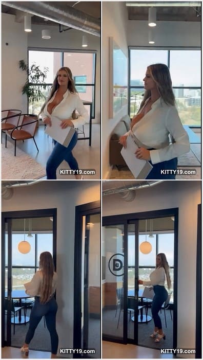 Cynthia Abramson leaked video with huge boobs in sexy t-short without bra. Download it and fuck her pussy now or ass?