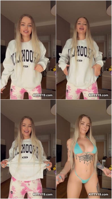 Leah Meow nude blonde onlyfans star dancing for fans and need fucking in pussy only. Sorry, she don't anal sex lover.