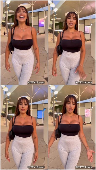 Anitamist21 porn girl and just super babe posing on public in tight jeans without panties! She is incredible OF star!