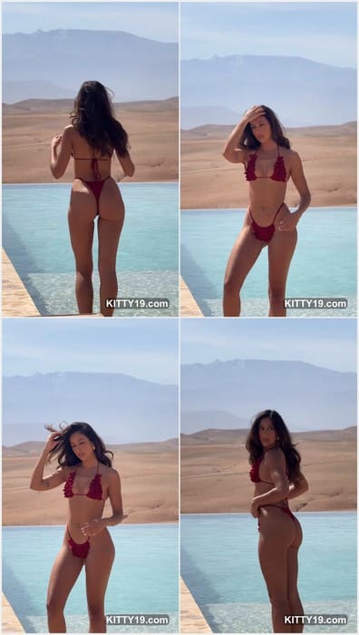 Amelia Marni bikini show with perfect pussy and tits in bra. Really hot and beauty latina model need your dick! Download it.