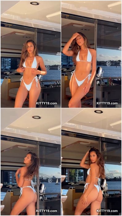 Amelia Marni naked girl posing on the yacht her sugardaddy before hard sex without camera. Download it and check her pussy.