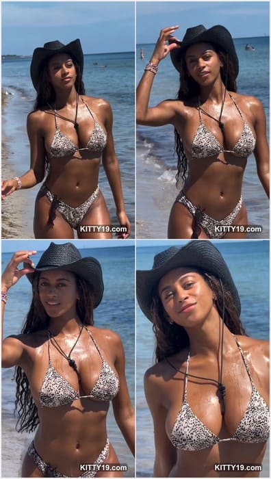 Briana Smith tits in bra and posing on the beack. Briana loves sucking balls. And get massive facial on her pretty face.