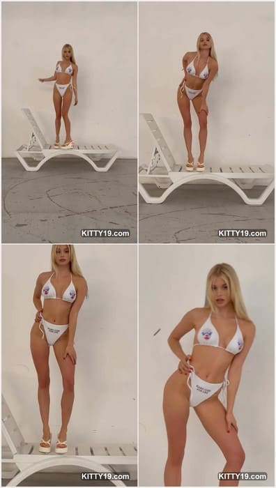 Bruletova naked posing in sexy white bikini and clean pussy. Her pussy so tight and fresh. Not virgin but good girl.
