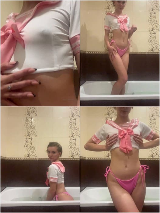 Christin Black nude tits with titty nipples in wet t-short. Beauty and sexy girl on full and rare leaked onlyfans video.