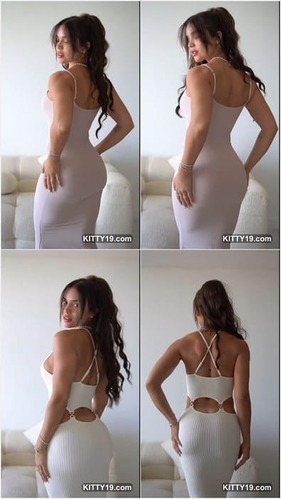 Gaby de Paula leaked video with her perfect body and tight dress. She take off her panties and need dick for fuck now!