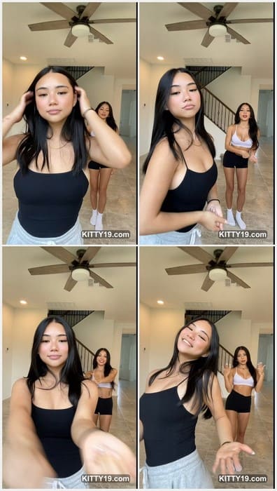 Joy Mei nude dancing without panties with her favorite lesbian friend. Two hot girls need real dick for ridding.