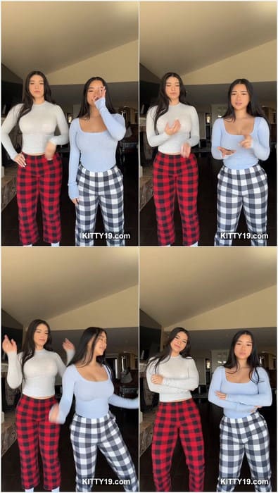 Sexy Joy Mei leak video without bra in tight t-short. Two hot girls dancing and showing tits for you only! Download it.