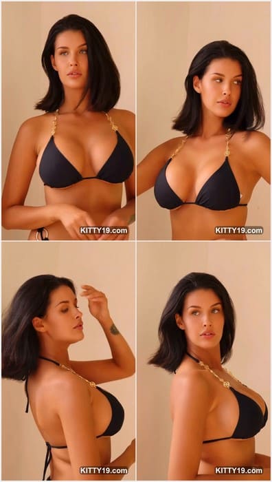 Liza Makhu sexy brunette model with incredible ass and tits in bikini posing. Wow, she is perfect slavik babe! Get her ass now.