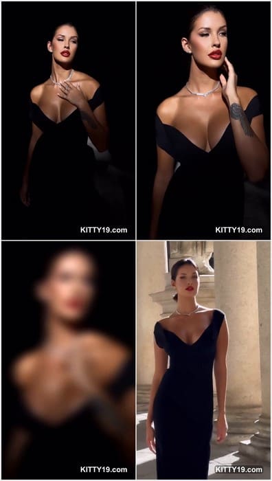 Liza Makhu lingerie and tight sex dress posing for fashion photoshooting. Sexy brunette slavik model and her leaked video collection!