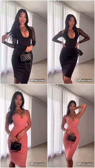 Martina Chen nude sexy model and Onlyfans star. She is amazin asian pornstar and she posing in her sexy pink dress!