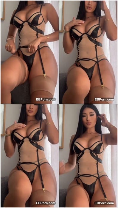 Sexy Martina Chen onlyfans model posing in hot black lingerie. Beauty girl in hot pants and bra. Download it now and enjoy!