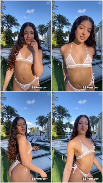 Stargirlstez sextape model in sexy white lingerie and bikini posing. Beauty girl need your dick for sex now! Can you fuck her?