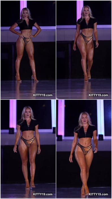 Catlin Hill porn girl walking on bikini show and showing her cute pussy in pink bikini. Wow, perfect girl! Download it.