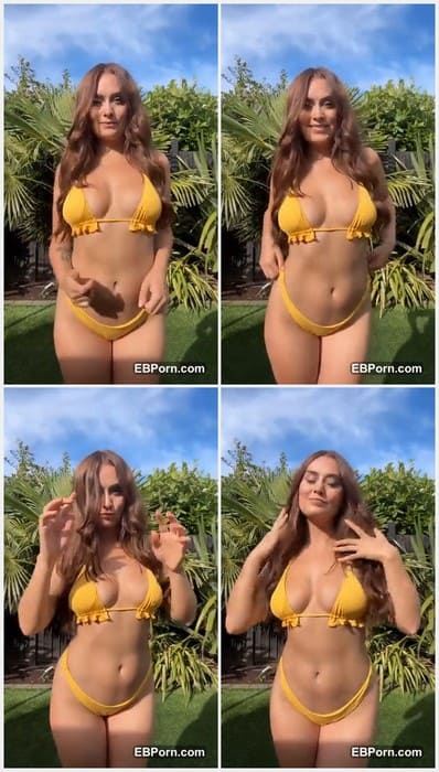 Ivy Hope fuck and hot slut posing in sexy yellow bikini and waiting your dick with cum! Download and fuck her ass.