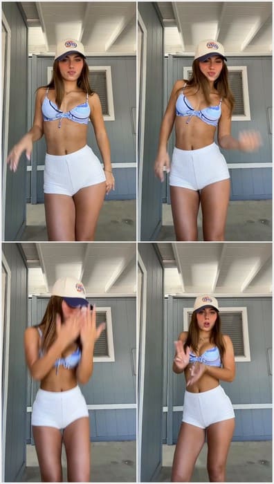 Caitlin Carmichael sexy girl posing in white panties with so hot, clean and good smell pussy. I need lick her now! WOW!