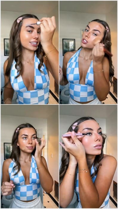 Caitlin Carmichael bikini lover girl show her beauty tits and fit ass! Adorable girl with pretty face posing for your dick.