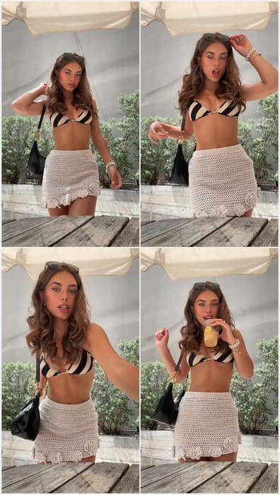 Caitlin Carmichael topless model posing in sexy bikini and waiting her boyfriend for hot time. Download now!