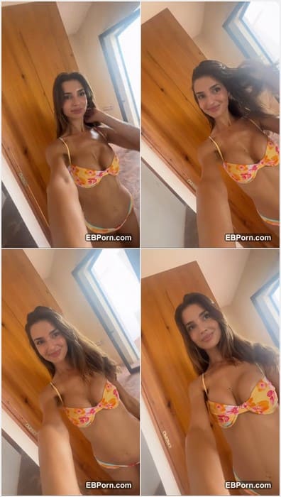 Valeriya Lapidus boobs in hot bikini posing and waiting big dick in her cute mouth. But she is not pornstar. Beauty girl!