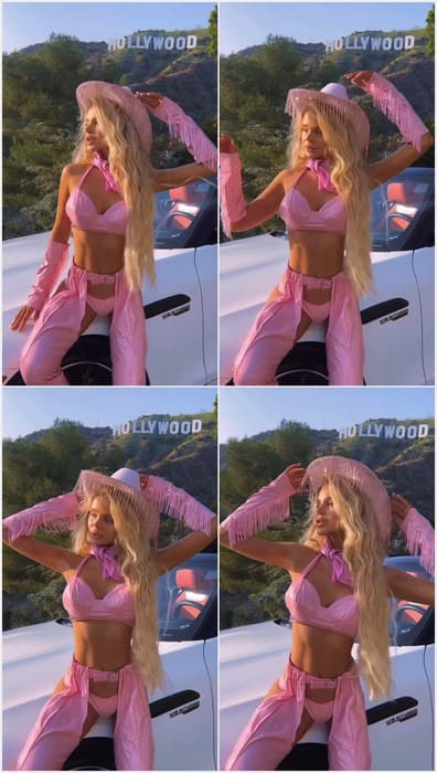 Zolotova hot blonde with her adorable legs and slim ass. Beauty girl on full leak video from her Instagram.