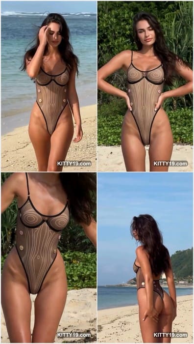 Alina Zhytielieva bikini lover girl with her pussy and tits. Sexy brunette love riding and anal sex with euro guys.