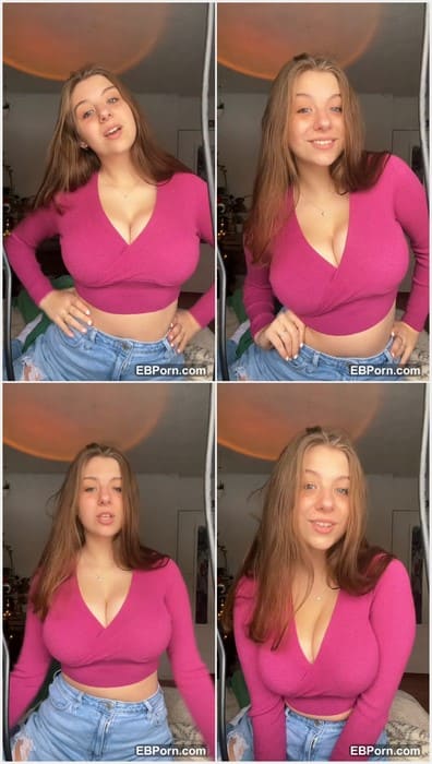 Lynntoria facial lover girl with adorable huge boobs. 19 years old model with natural big tits without bra. Download and really enjoy!