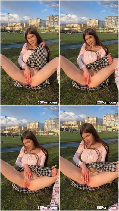 Marichka naked teen and pucblic masturbating. Extreme girl with amazing pussy and dirty panties. I think she dont have panties